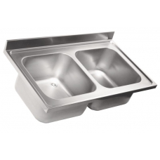 Chiuveta inox cu 2 cuve 120x70 cm