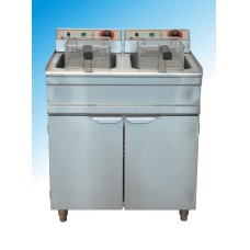 Friteuza electrica pe suport - capacitate 2x6L